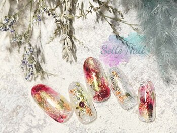 セッテネイル(Sette Nail)/クリアレッドネイル[自由が丘]