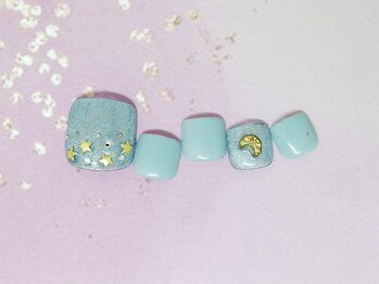 ネイルライフ(NailLife)/星と月ブルーフット定額