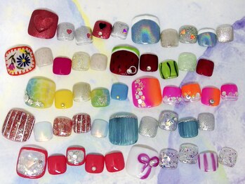 ネイルライフ(NailLife)/8月フット新作