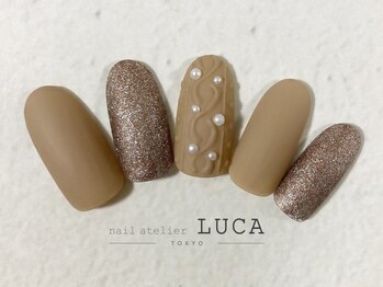ネイルアトリエルカ(nail atelier LUCA)/C-68 大人可愛いニットネイル