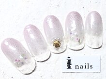 アイネイルズ 新宿店(I nails)/サマーシェルグラデ