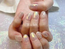 ネイルアンドまつげエクステ リッチエイト 原宿店(Rich8)/オーロラ氷ネイル