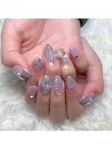 レディスペネイル ノマエ 名駅店(Redispe nail nomae)/キラキラ☆ラメグラネイル