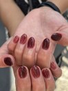秋カラーでニュアンスデザイン