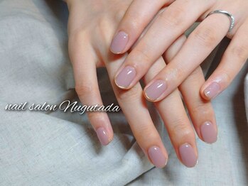 ヌグタダ(Nugutada)の写真/《ヘアとネイル同時施術OK◎》シンプルな美フォルムで上質nailをご提供★美しい仕上がりで理想のお手元に＊