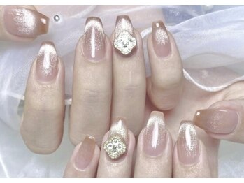 春にぴったりマグネットネイル