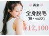 【全身美肌脱毛☆】全身丸ごと脱毛(顔・ＶＩＯ込)今だけ1回12,100円