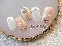 ジュエルサロン(JEWEL SALON)/指先キラキラ♪雪の結晶ネイル