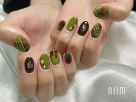 バレンタインネイル
