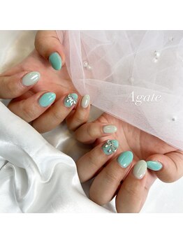 アゲート(Agate)/リボンワンカラー