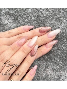 ネイルサロン キーズ(Nail salon Keys)の写真/フットも同価格！Instagramの写真など持ち込みOK♪【やり放題アート2本コース¥6700★4本コース¥7400】