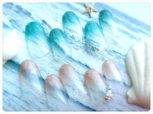 ネイルサロン ブリオン(Nail Salon Bullion)/ビジュー＆ラメグラデネイル