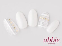 ネイルサロンアビー 北千住店(abbie)/エスニックホワイト　￥14190