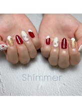 シマー(Shimmer)/クリスマスネイル