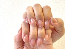 スリーラッシュアンドエルフネイル 折尾浅川店(threelash&elf.nail)/【パラジェル】囲みフレンチ