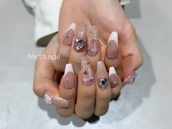 チェック柄ネイル