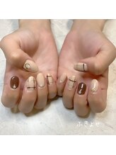 ふきよせ/チェックネイル