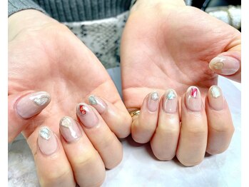 ネイルアンドまつげ リュフェール 五反田(Nail Lufaire)/シェルパーツ風ネイル