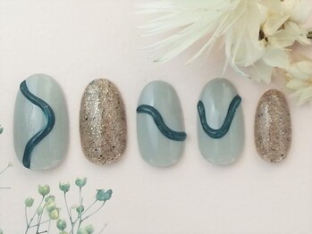 ネイルズガッシュ 蒲田東口店(NAILsGUSH)/*ぷっくりうねライン*