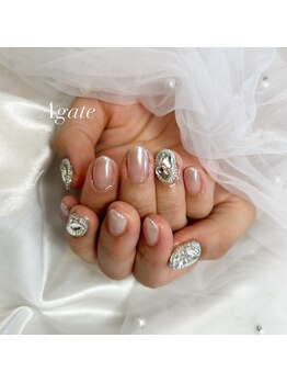 アゲート(Agate)/ビジューネイル