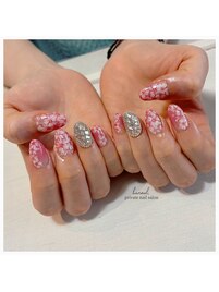 【埋め尽くし】桜満開ネイル