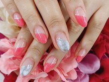 ダブルネイル(Double Nail)/【ほり】斜めフレンチ☆