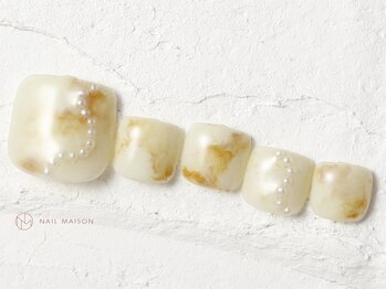 ネイルメゾン 池袋店(NAIL MAISON)/ニュアンスフット大理石¥9000