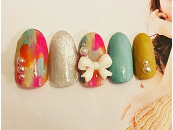 ネイル―ジュ 札幌大通店(nairouge*)/ブロックマーブル♪