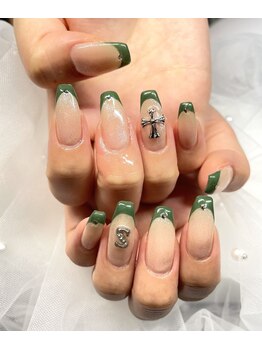 クロムパーツ＋カラーフレンチ