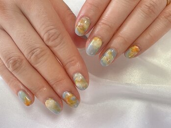 ティアラ(Tiara)/持ち込み サンセットネイル
