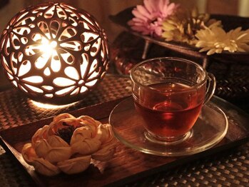 リラクゼーションサロン エデン/施術後はこだわりドリンクで一息