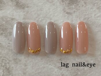 ラグ ネイルアンドアイ 草薙店(lag)/アートサンプル　くすみカラー