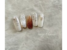 ソワージュ エレガンス(Soiege Elegance)の雰囲気（ニュアンス系ネイル♪シェルや部分ミラーが素敵なデザイン◎）