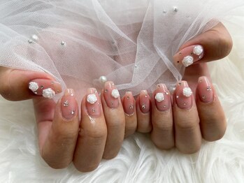 アンジュ(Ange)/【Rika】薔薇ネイル