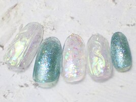 キラキラニットネイル