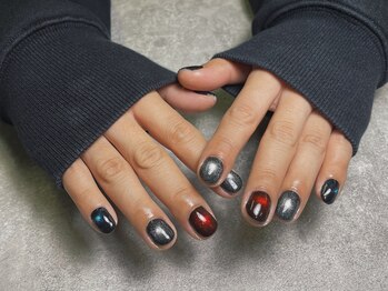 オムネイル 渋谷(HOMME NAIL)/マグネットネイル ¥7.100