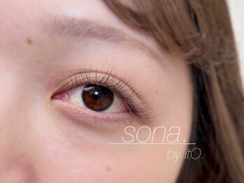 ソナ バイ イト(sona by itO.)の写真/種類豊富なパーマ・フラットラッシュ・ボリュームラッシュから選べる！一人一人の目元に合わせたご提案を♪