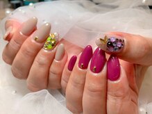 アンジェヴォーグ 名古屋本店(Angevogue)の雰囲気（秋らしいブドウネイル）