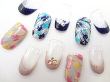 ネイルサロン クイール 小山店(NAIL SALON QUILL)/ピーコック＆フレンチ