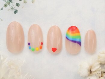 ネイルズガッシュ 蒲田東口店(NAILsGUSH)/*ハッピーレインボー*