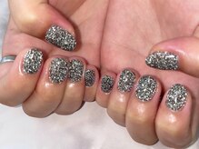 エムスラッシュ ネイル センター北店(M.SLASH)/キラキラフラッシュネイル