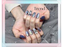 トレンドネイルスタジオ(Trend Nail Studio)/マグネットオーロラでの仕上がり