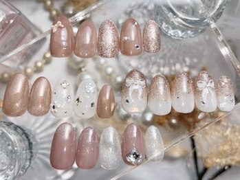 グリーム(GREEM)の写真/シンプルから流行の韓国/ワンホンネイルがお得な定額プランで！可愛いデザインが豊富な人気メニュー♪