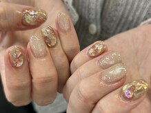 ベーシック ネイルウィザードアカデミー 本厚木店(Basic×NailWizardAcademy)/キラキラニュアンス