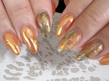 メイジーネイル(Maisie Nail)/オーロラオレンジネイル