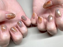 ネイルサロン ジョアアンジェ 天王寺店(joie ange)/ニュアンス　ショートネイル