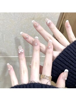 ヘブン ネイル 鶯谷(HEAVEN Nail)/French Tip Cute Nails