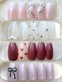 ファストネイル イオンモール堺北花田店(FAST NAIL)&nbsp;韓国ネイル・ワンホンネイル多数♪リボン/ハート/ドット/チーク