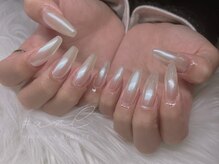 アール 多治見店(#arl)/ホワイトミラーネイル