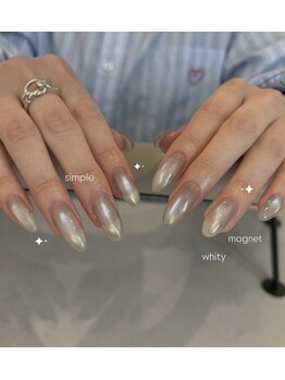 エヌーク バイ ブラウン(enurk by Brown)/シンプル☆ホワイトマグネイル